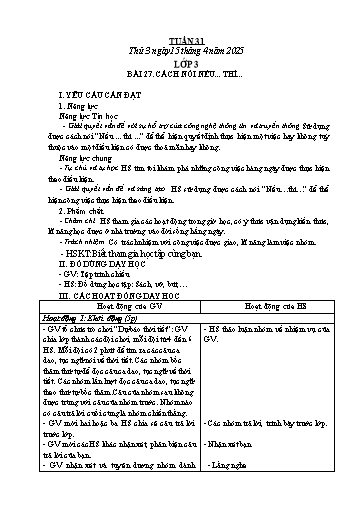 Kế hoạch bài dạy Tin học Lớp 3+4+5 - Tuần 31 - Năm học 2024-2025